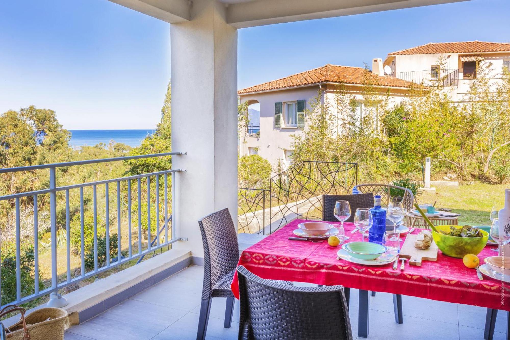Appartement Vue Mer Fromontica Сен-Флоран Экстерьер фото